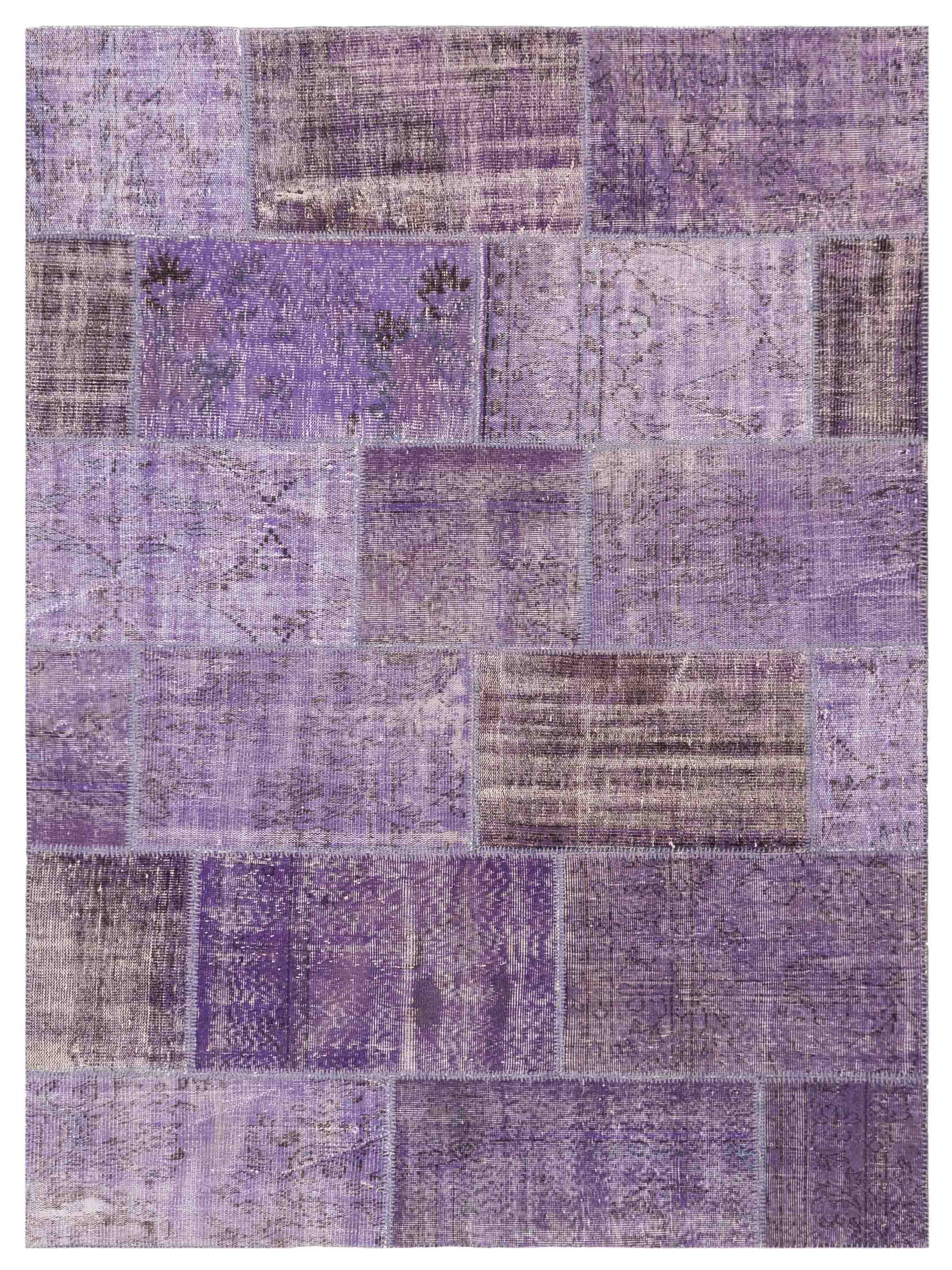 Pasha Turkish Vestige Patchwork  Purple  Contemporary