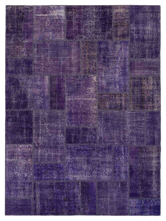 Pasha Turkish Vestige Patchwork  Purple  Contemporary