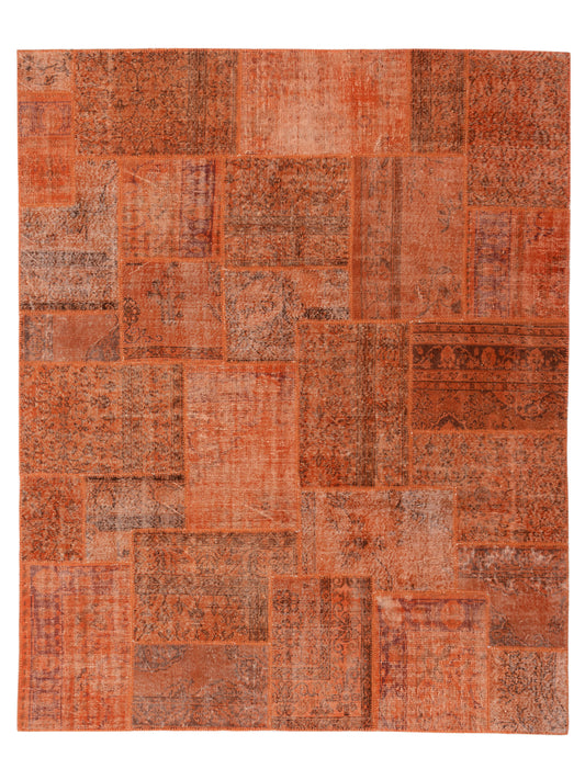 Pasha Turkish Vestige Patchwork  Orange  Contemporary