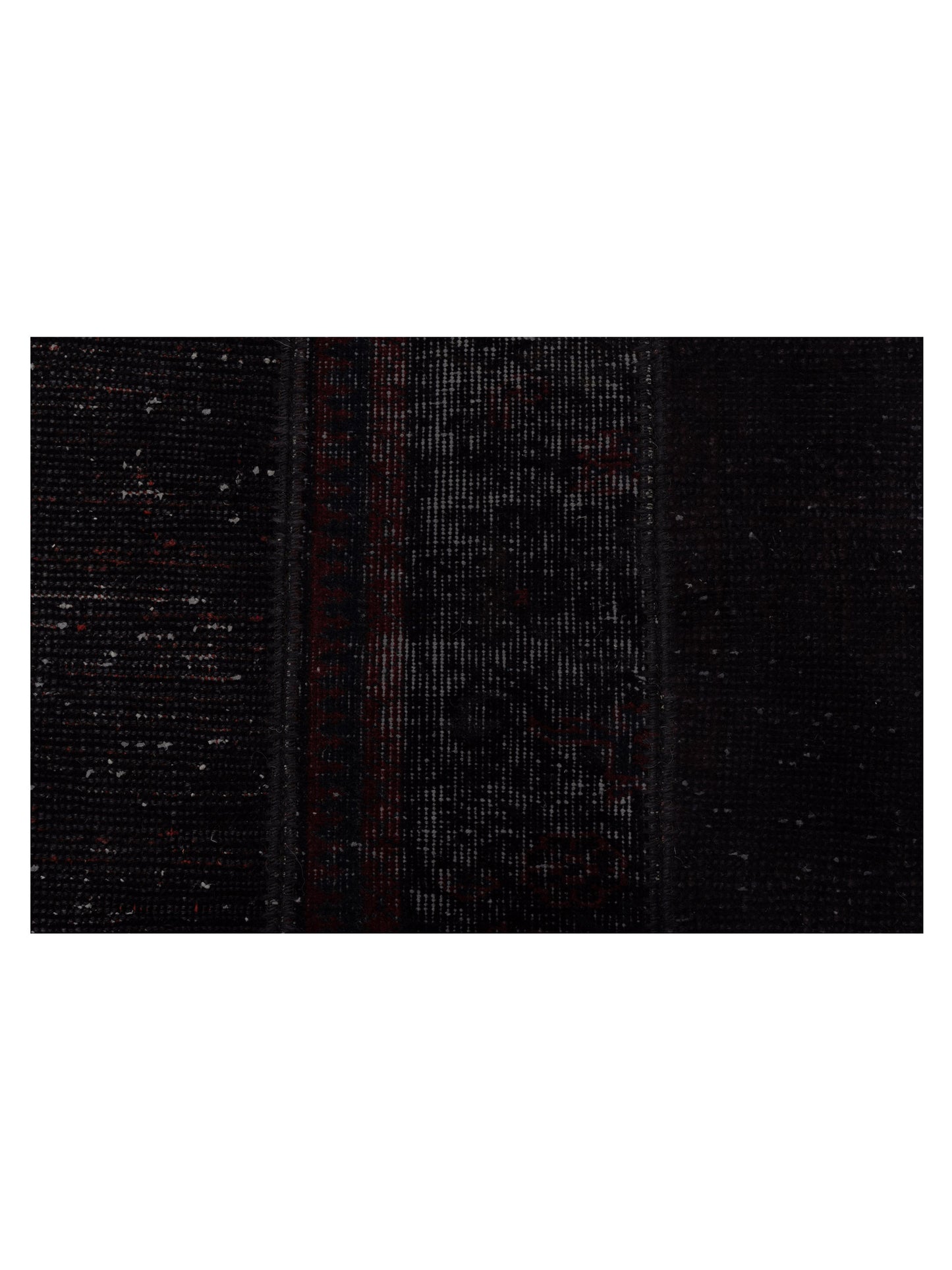 Patchwork Black 10x13.4 Hand Knotted Rug