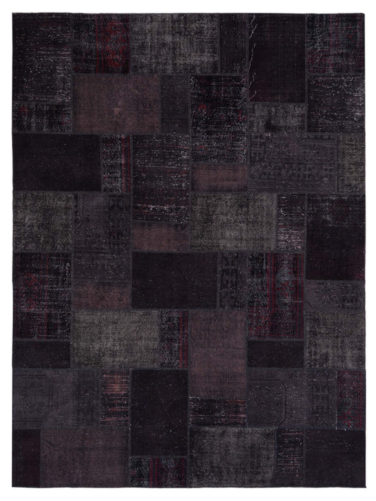 Pasha Turkish Vestige Patchwork  Black  Contemporary
