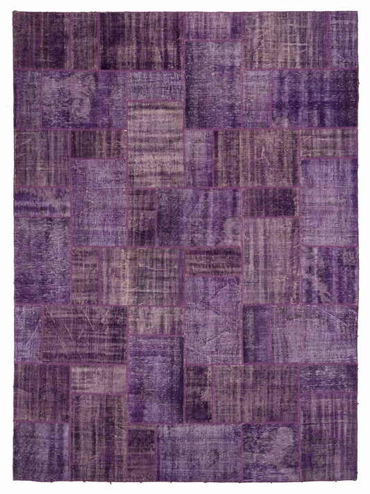 Pasha Turkish Vestige Patchwork  Purple  Contemporary