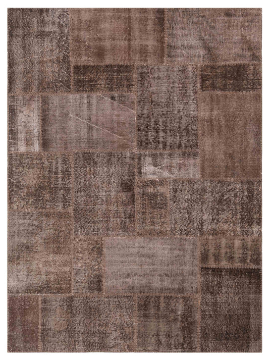 Pasha Turkish Vestige Patchwork  Dark Brown  Contemporary