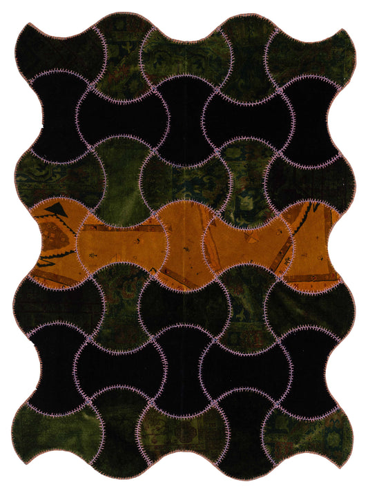 Pasha Turkish Vestige Patchwork  Multi  Contemporary