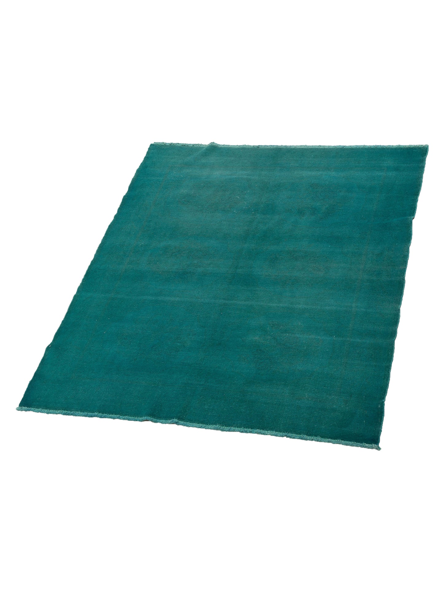 Vintage Turquoise 5x6.1 Hand Knotted Rug