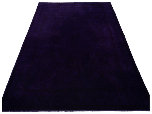 Vintage Purple 9x11.10 Hand Knotted Rug
