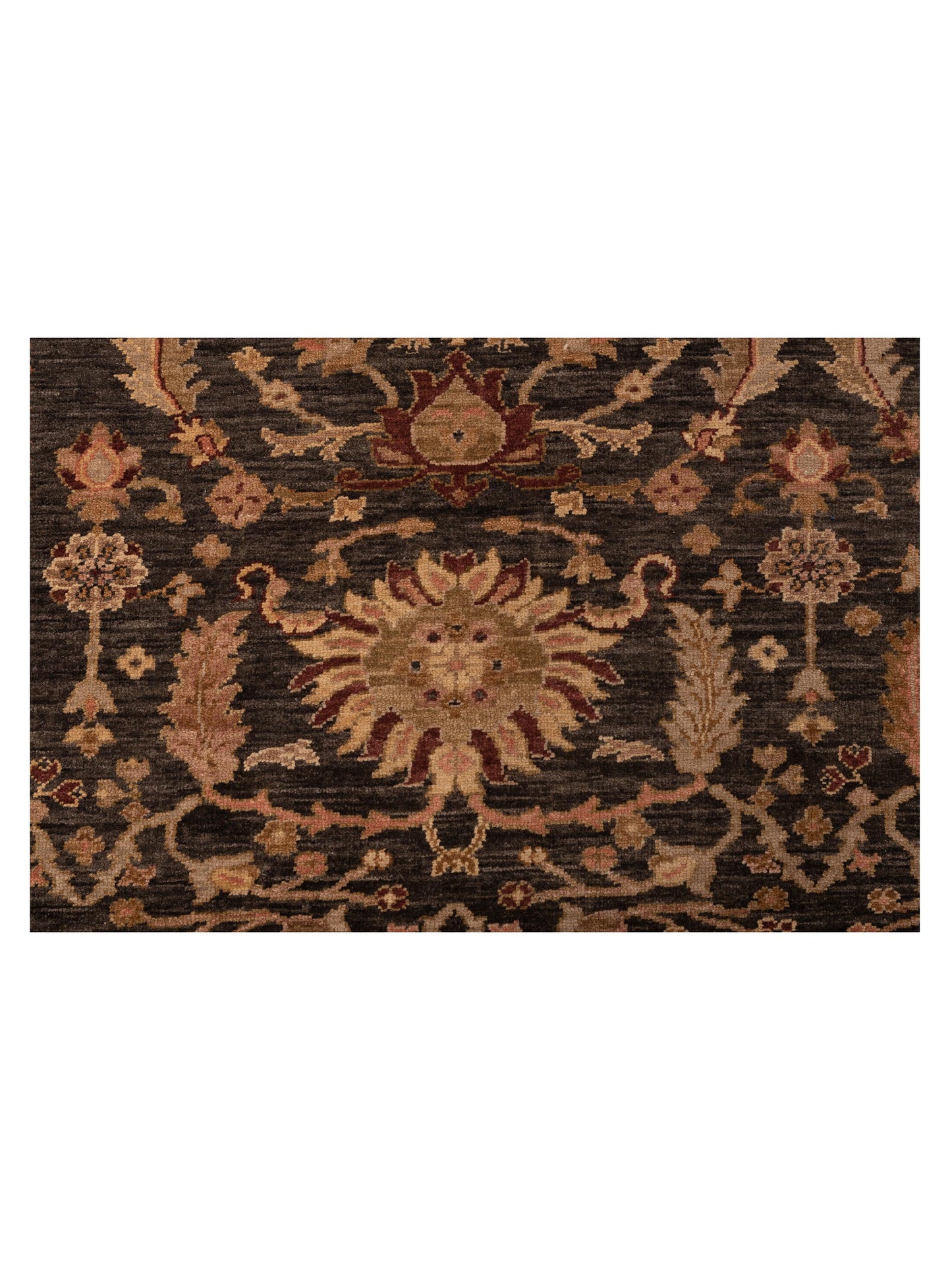 Jasmin Charcoal Burgundy 10.4x13.10 Hand Knotted Rug
