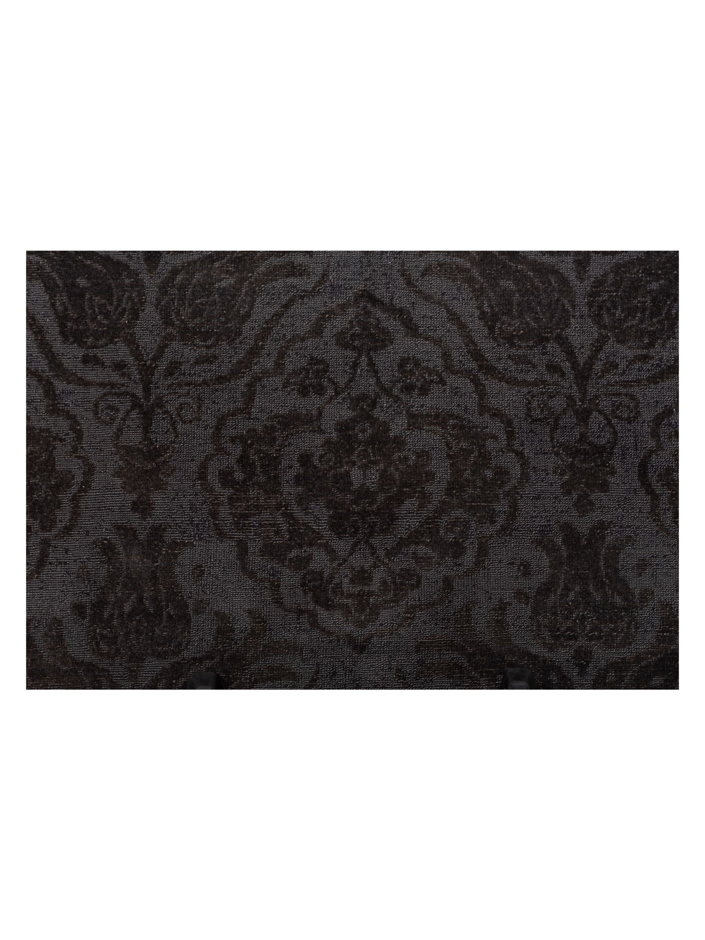 Rechromia Charcoal Charcoal 14.7x15.2 Hand Knotted Rug