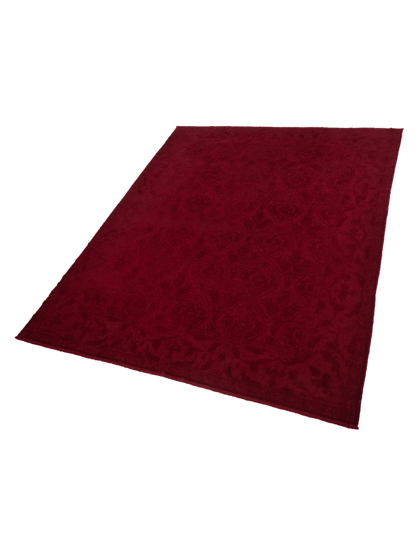 Rechromia Red Red 9.5x11.8 Hand Knotted Rug