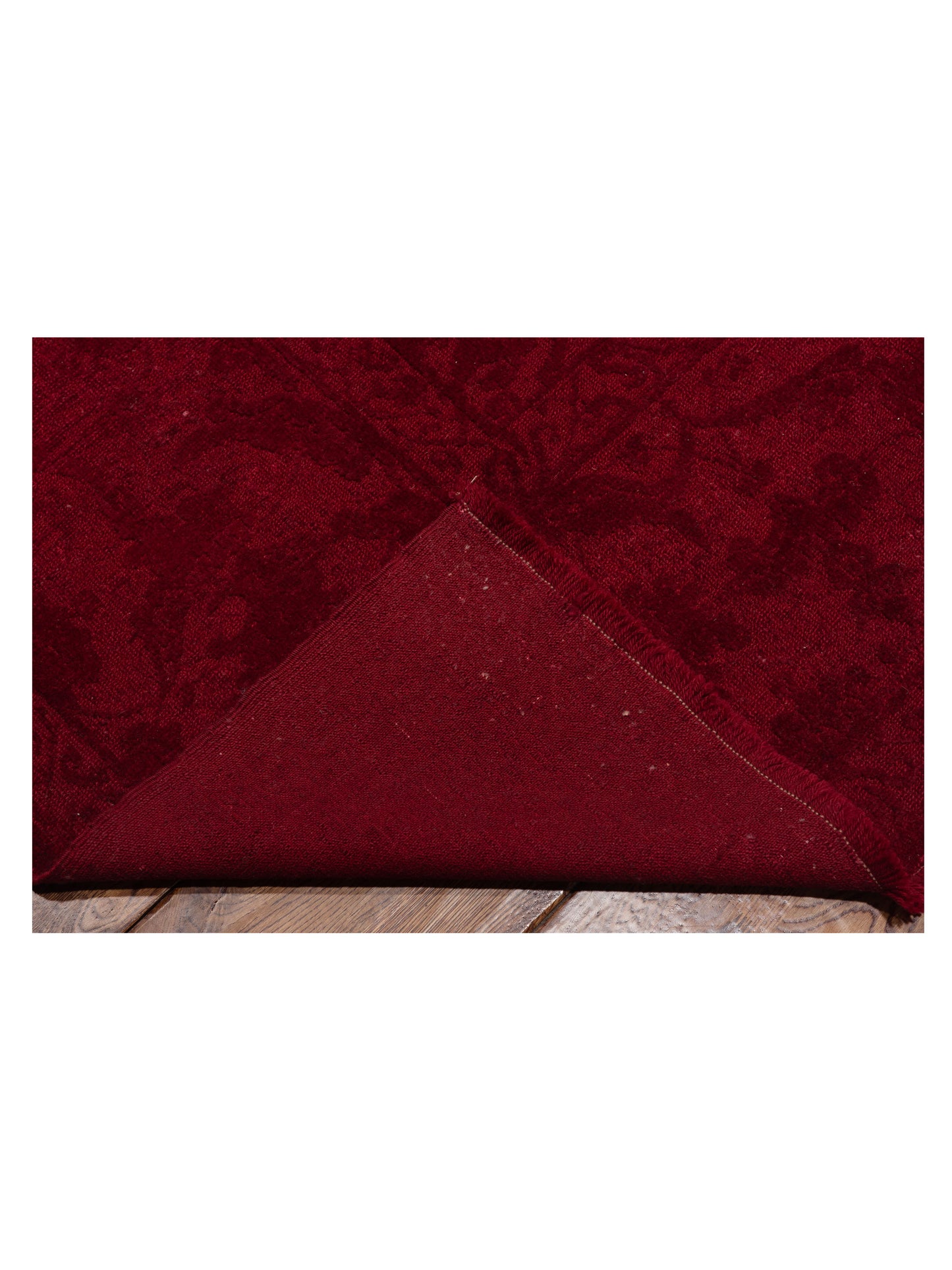 Rechromia Red Red 9.5x11.8 Hand Knotted Rug