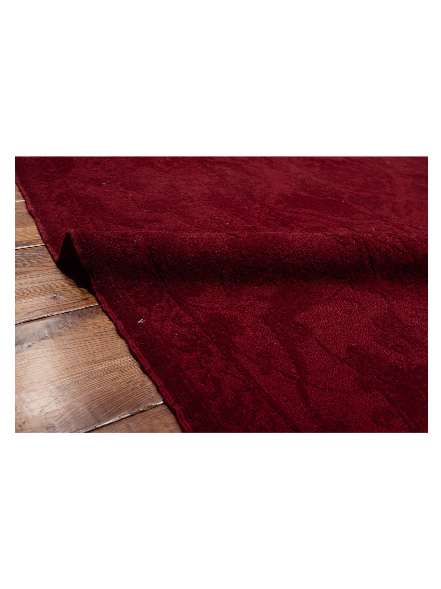 Rechromia Red Red 9.5x11.8 Hand Knotted Rug