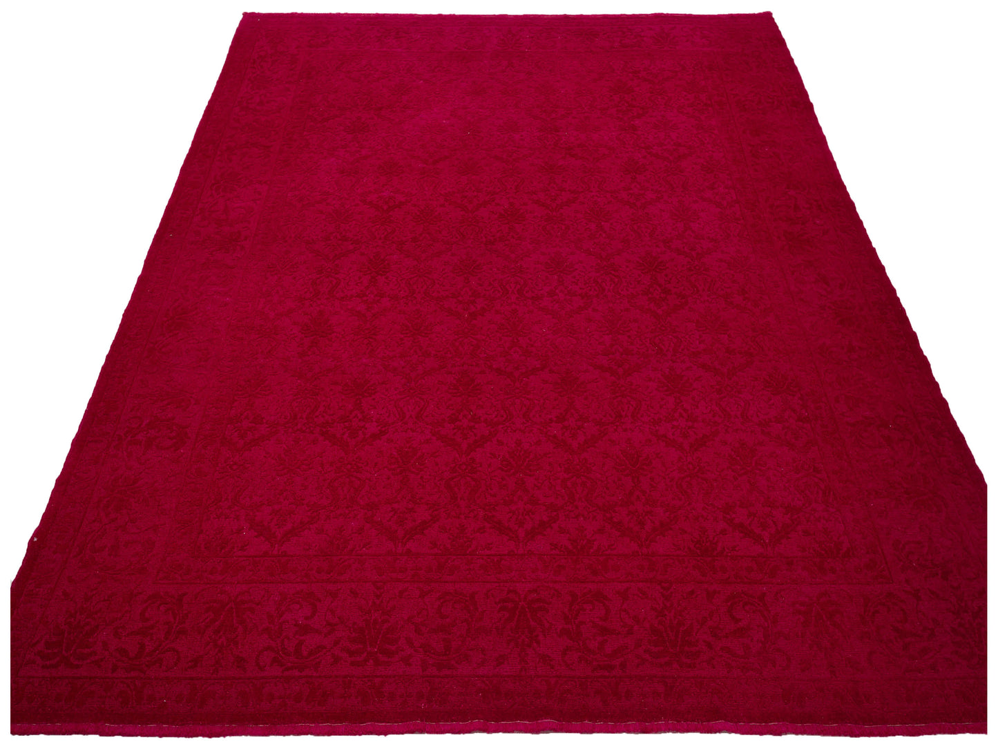 Rechromia Red Red 9.6x11.6 Hand Knotted Rug