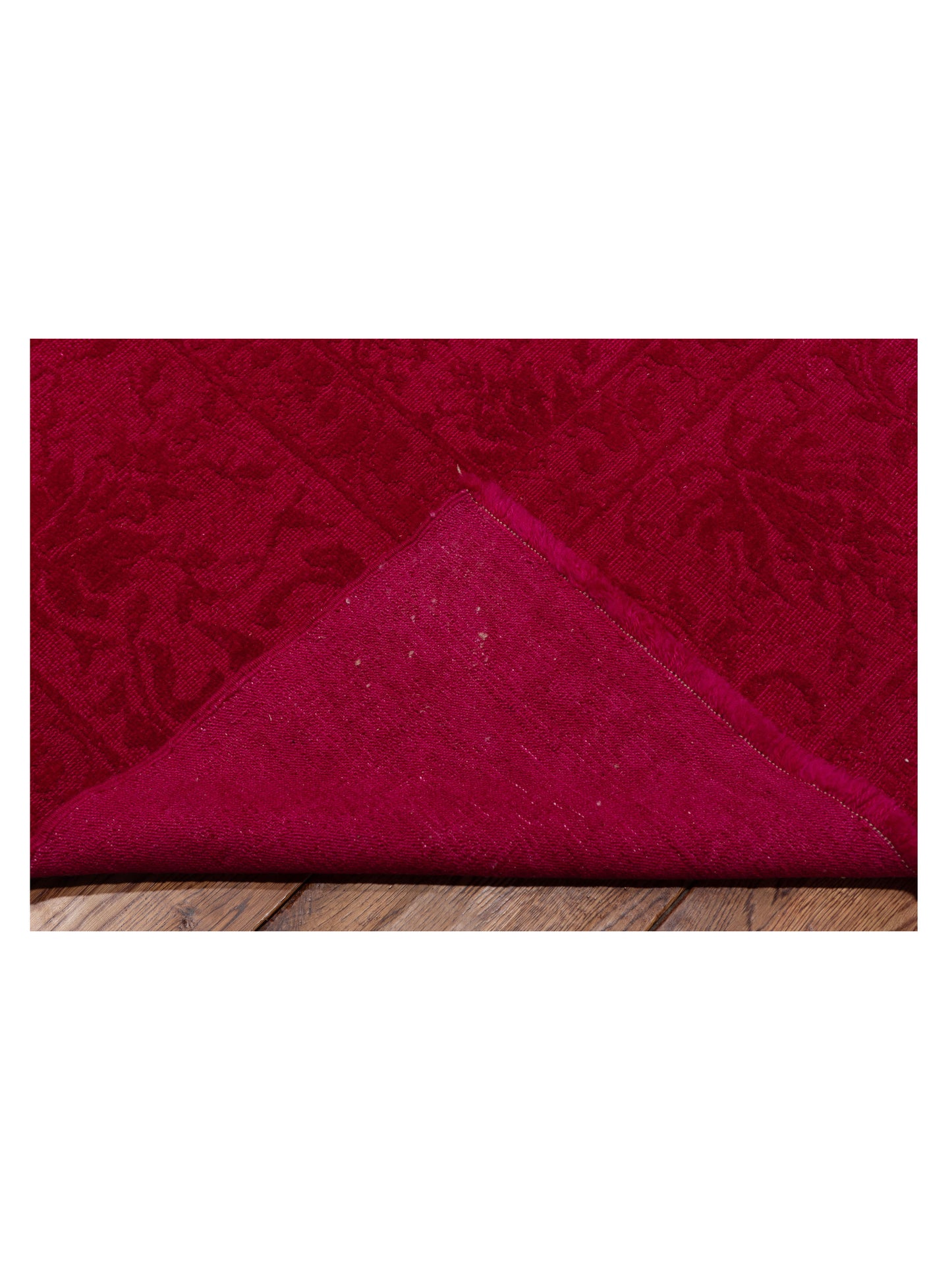 Rechromia Red Red 9.6x11.6 Hand Knotted Rug