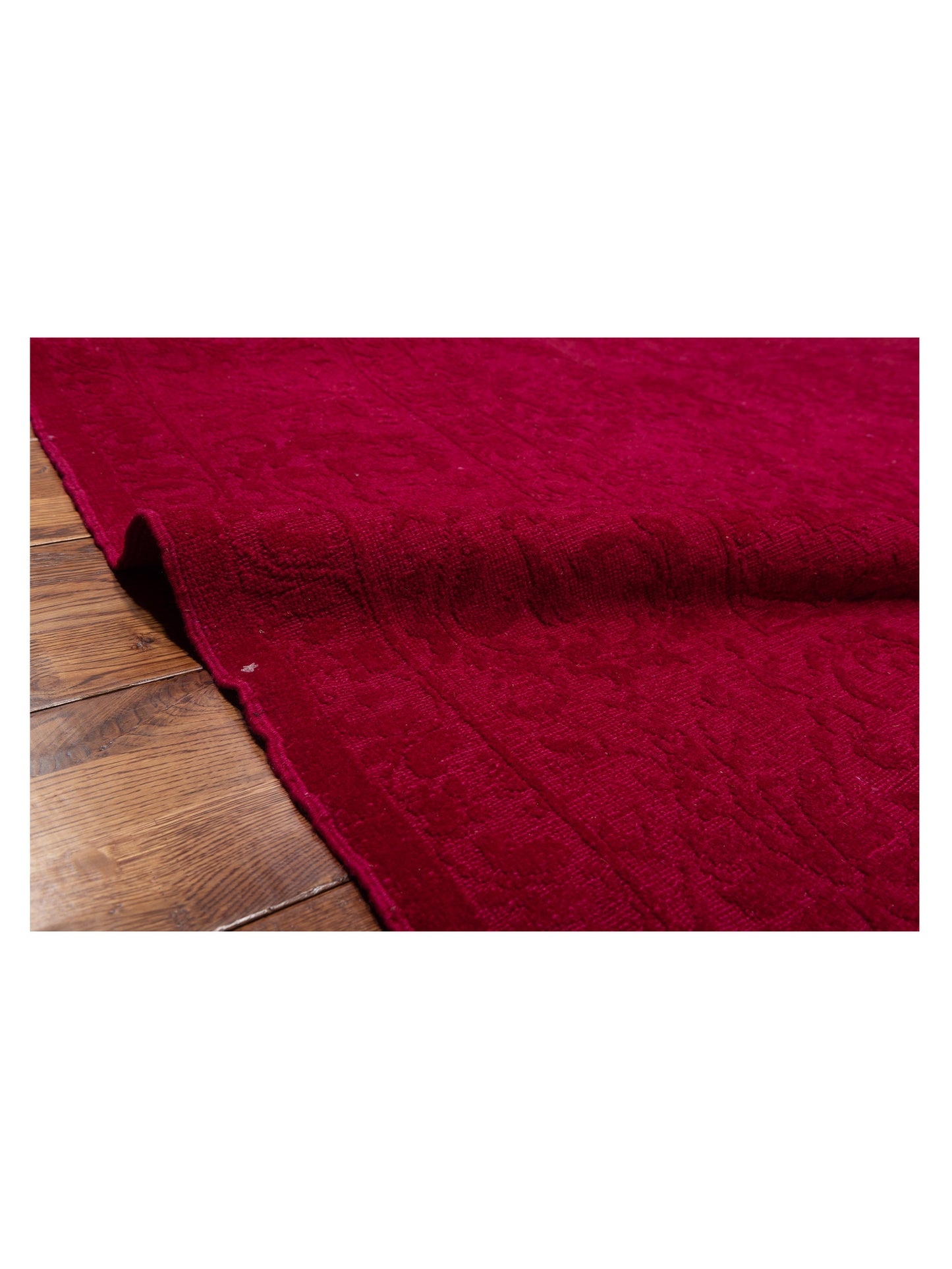 Rechromia Red Red 9.6x11.6 Hand Knotted Rug