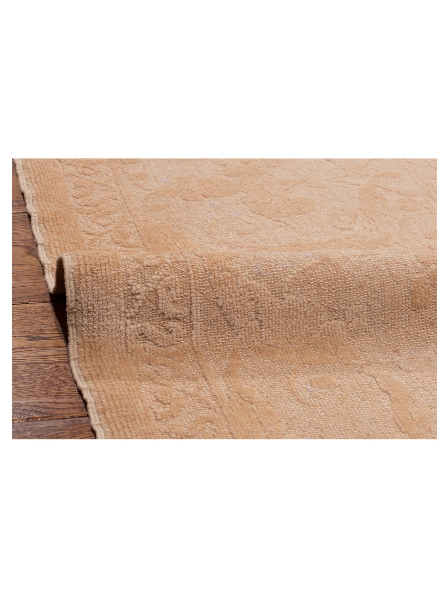 Rechromia Beige Beige 10.6x13.5 Hand Knotted Rug