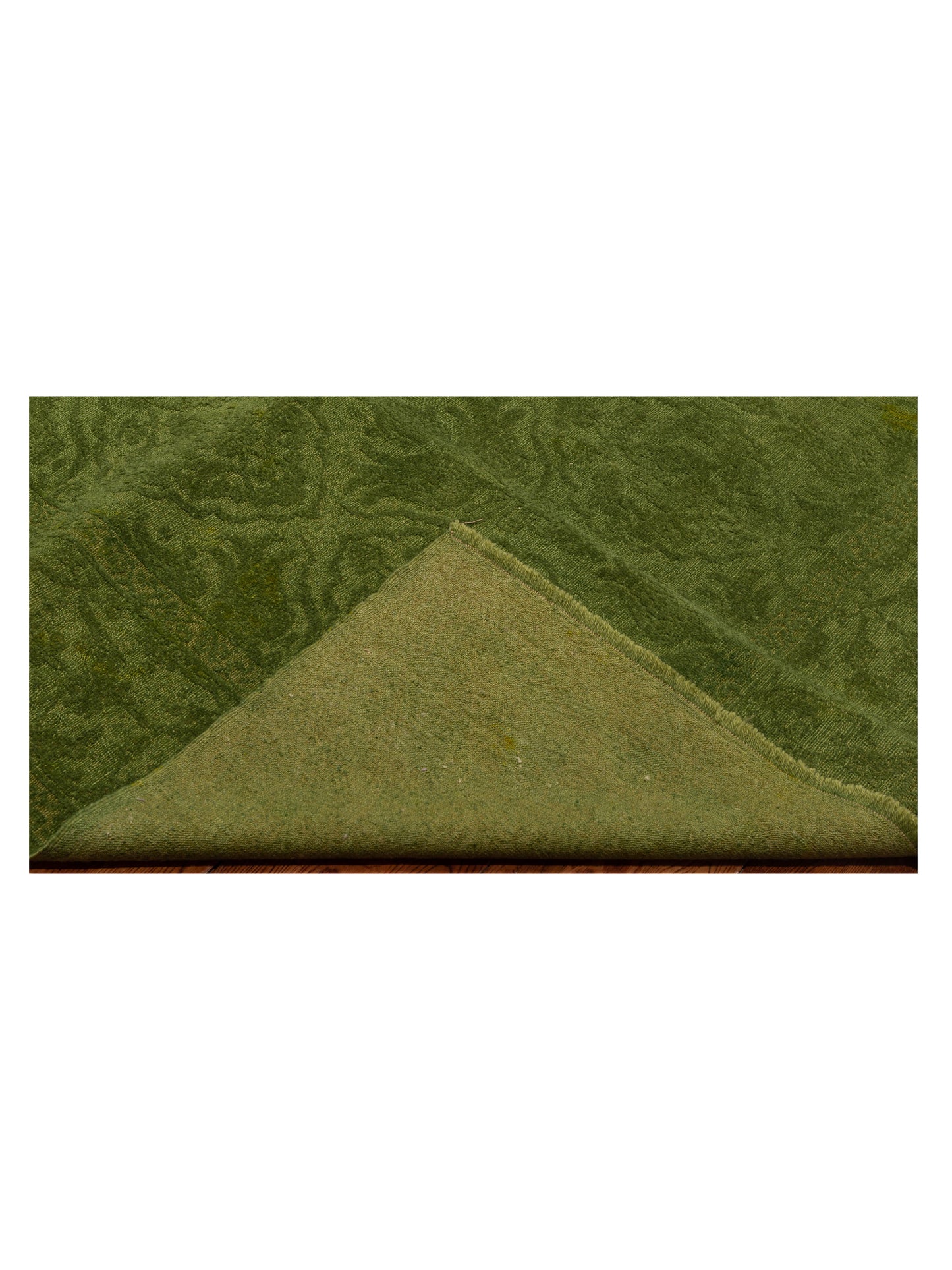 Rechromia Green Green 6.4x8.10 Hand Knotted Rug