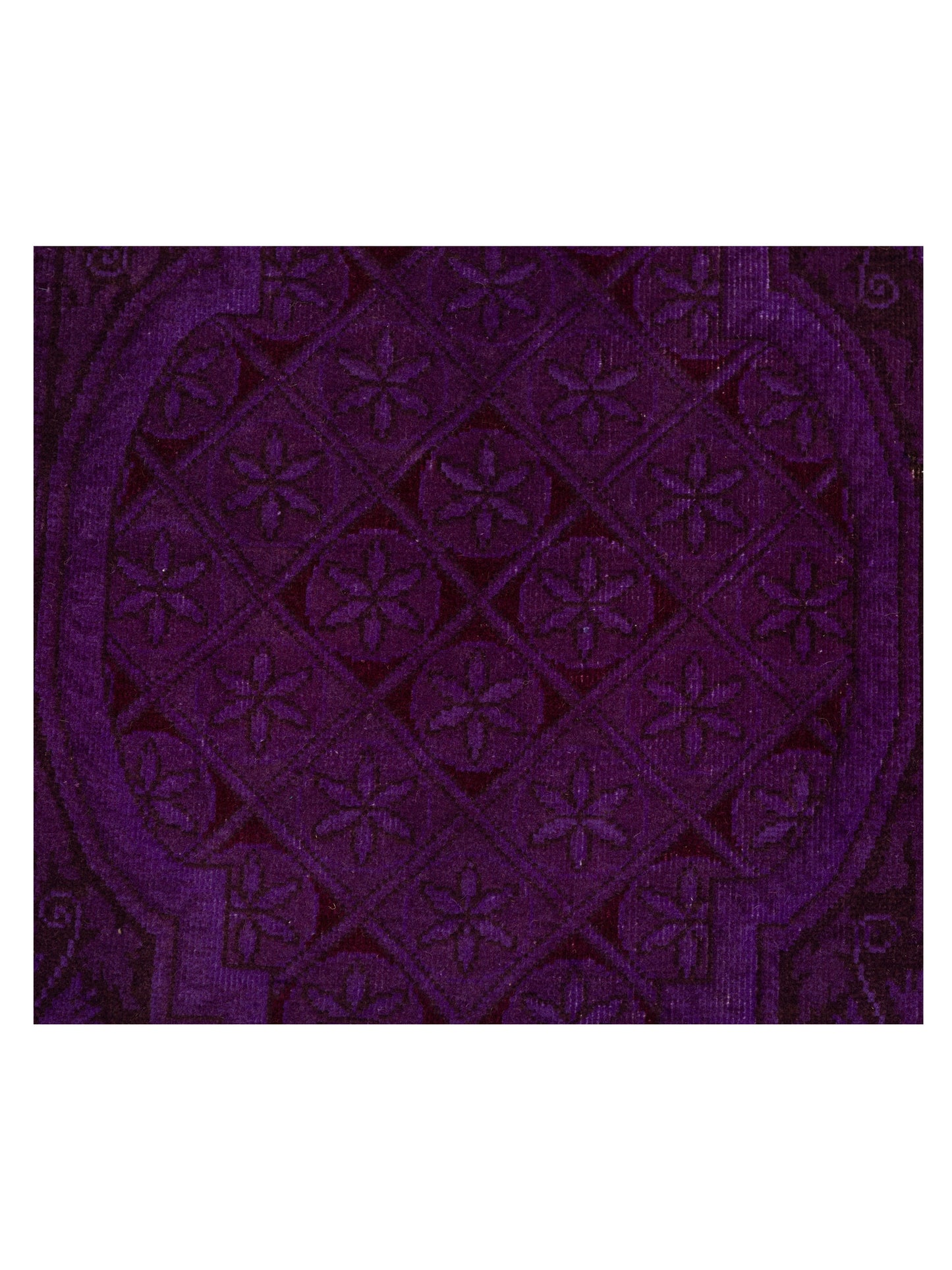Vintage Purple 5.10x7.5 Hand Knotted Rug