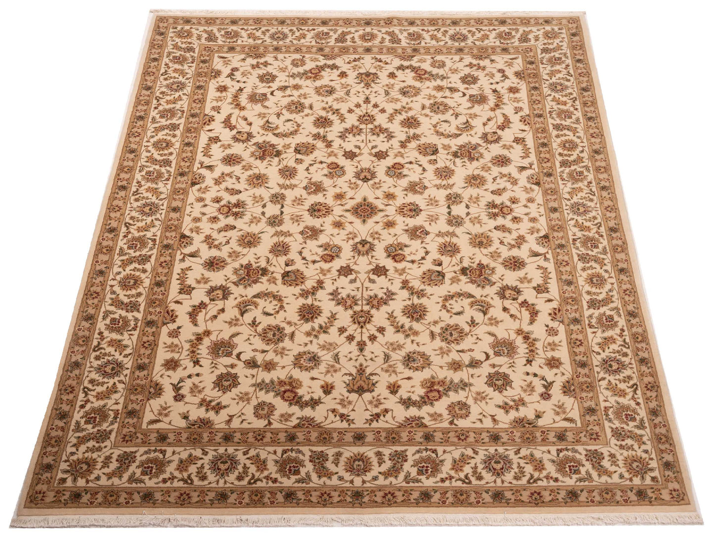 Artalya Ivory Ivory 8.6x11.6 Hand Knotted Rug