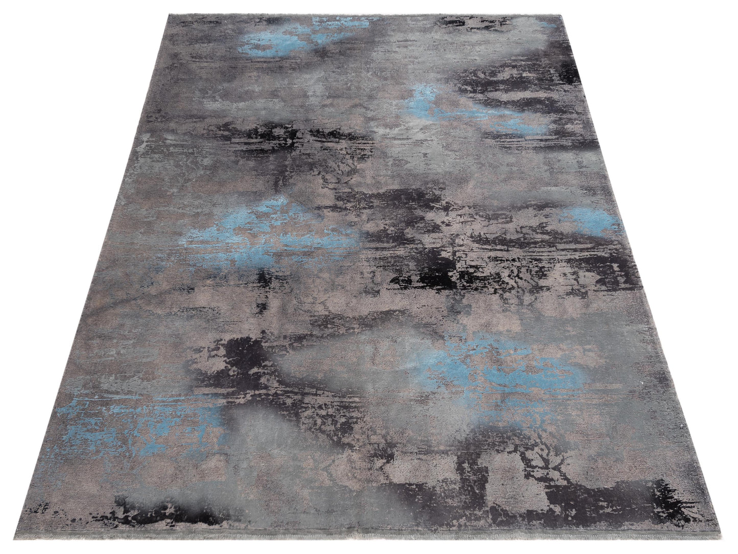 Vintage Gray 8.6x11.8 Hand Knotted Rug