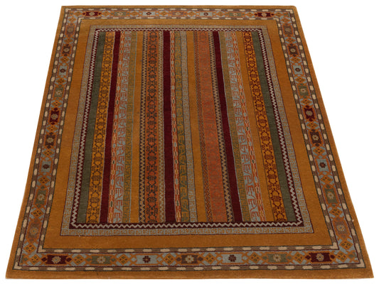 Shalanta Multi 4.1x6 Hand Knotted Rug