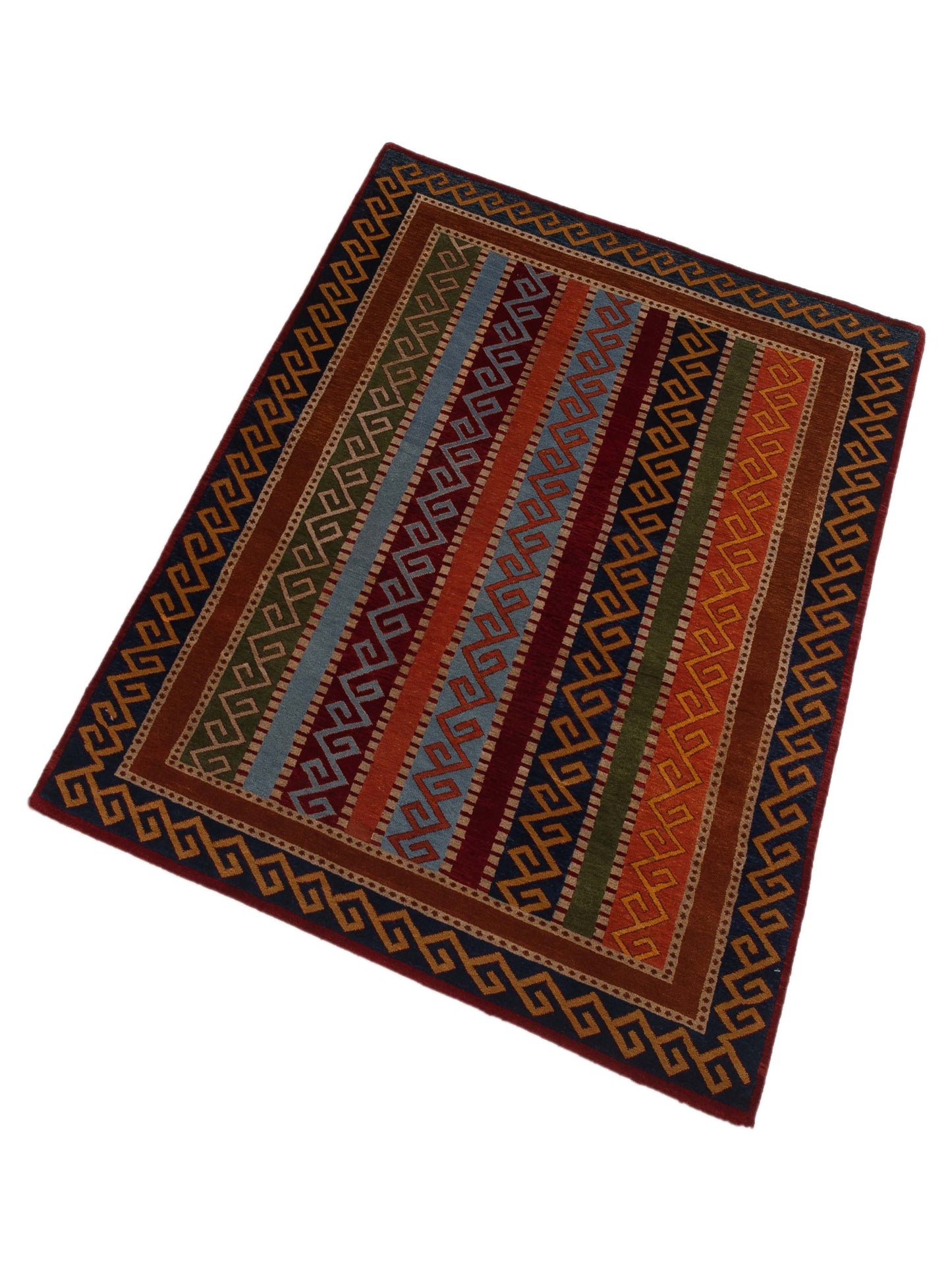 Shalanta Multi 4.1x5.9 Hand Knotted Rug