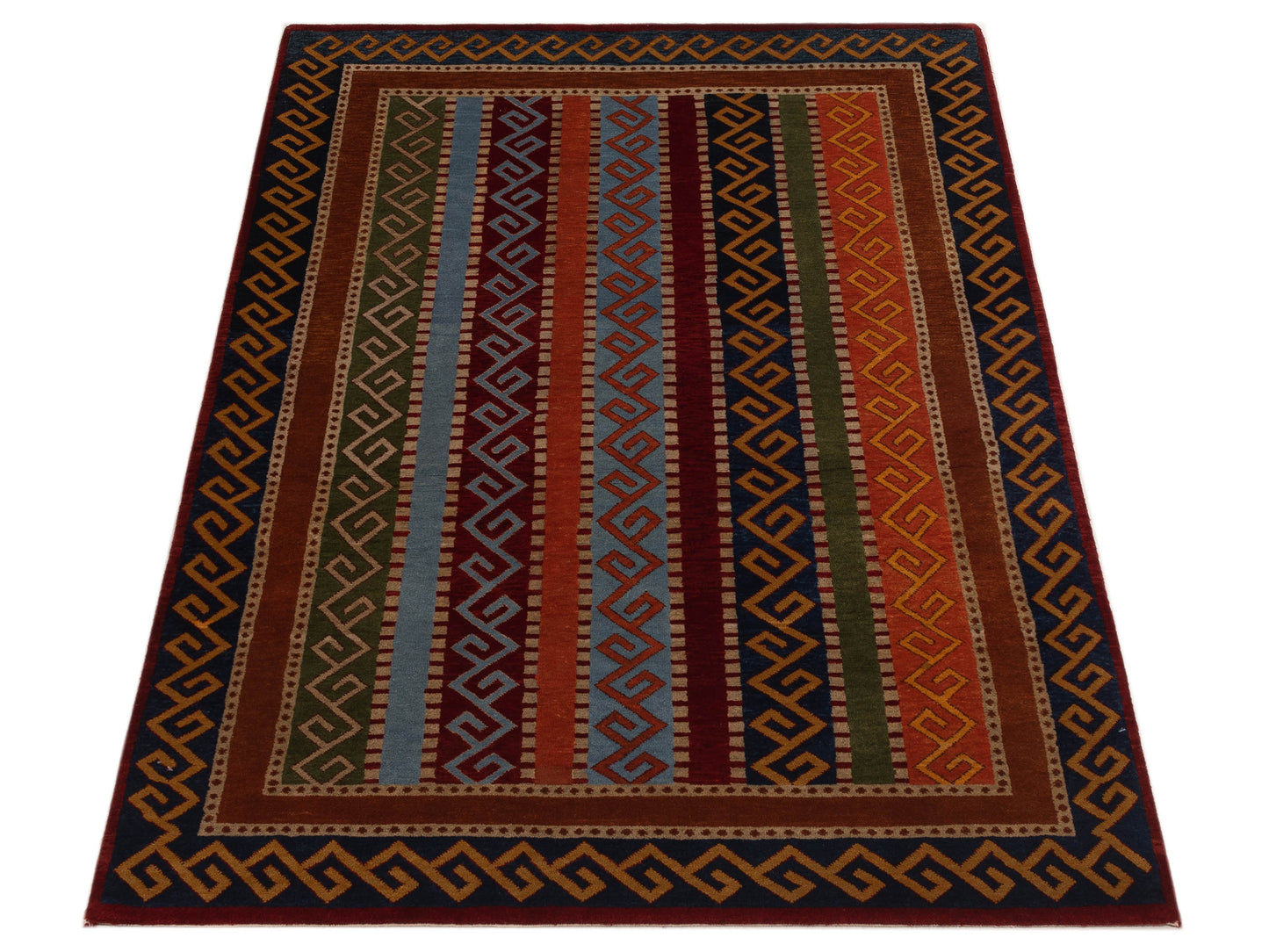 Shalanta Multi 4.1x5.9 Hand Knotted Rug