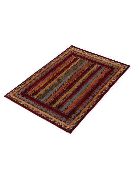Shalanta Multi 4.1x5.10 Hand Knotted Rug