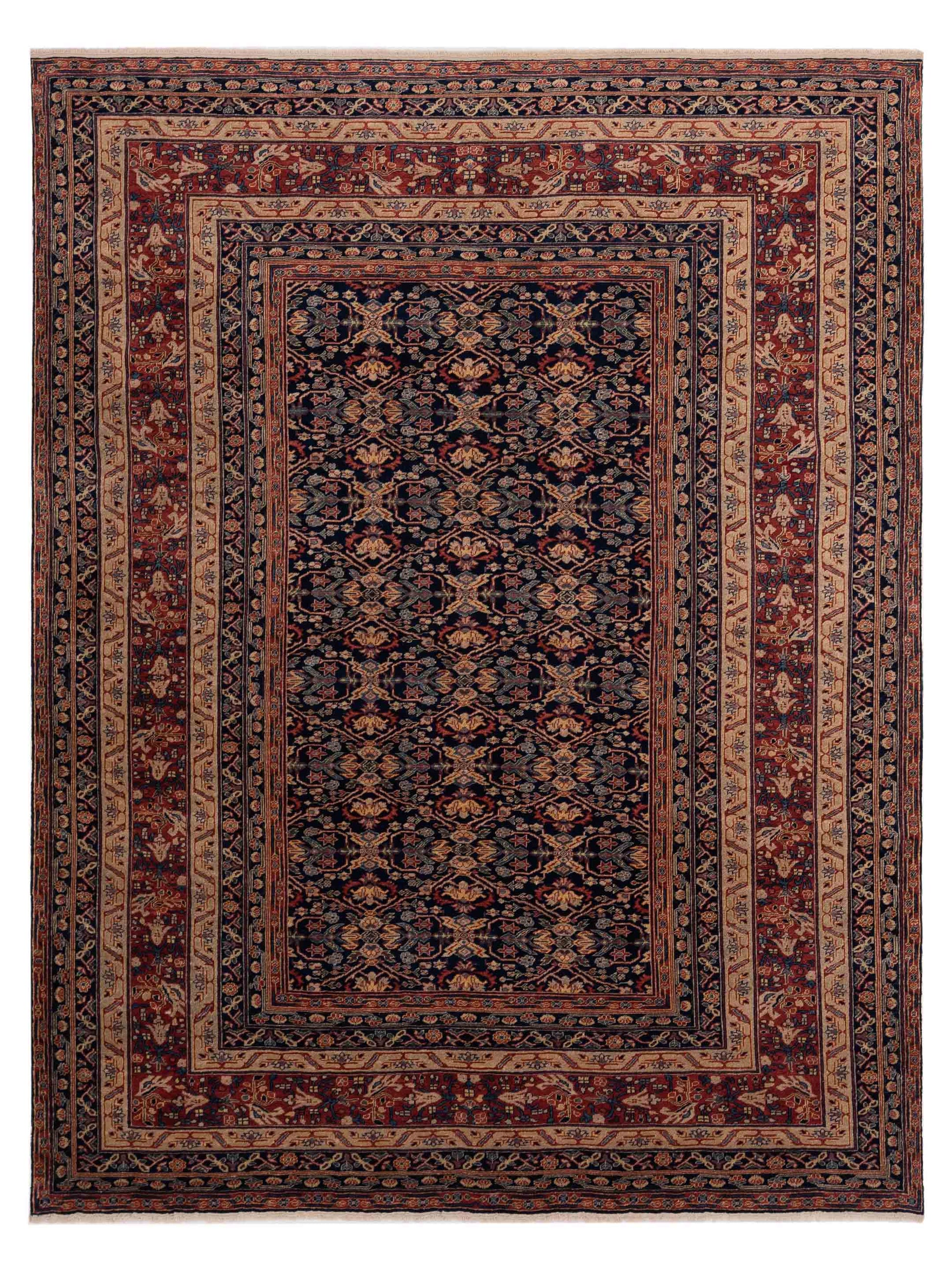 Pasha Antique Loom  Navy Rust Traditional