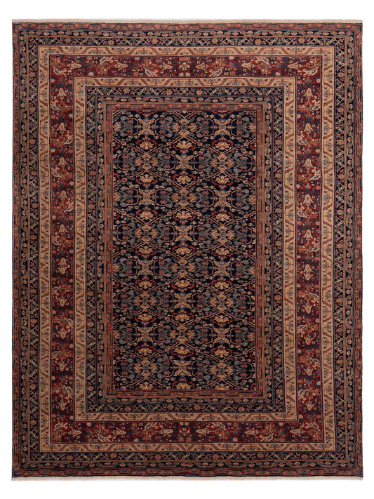 Pasha Antique Loom  Navy Rust Traditional