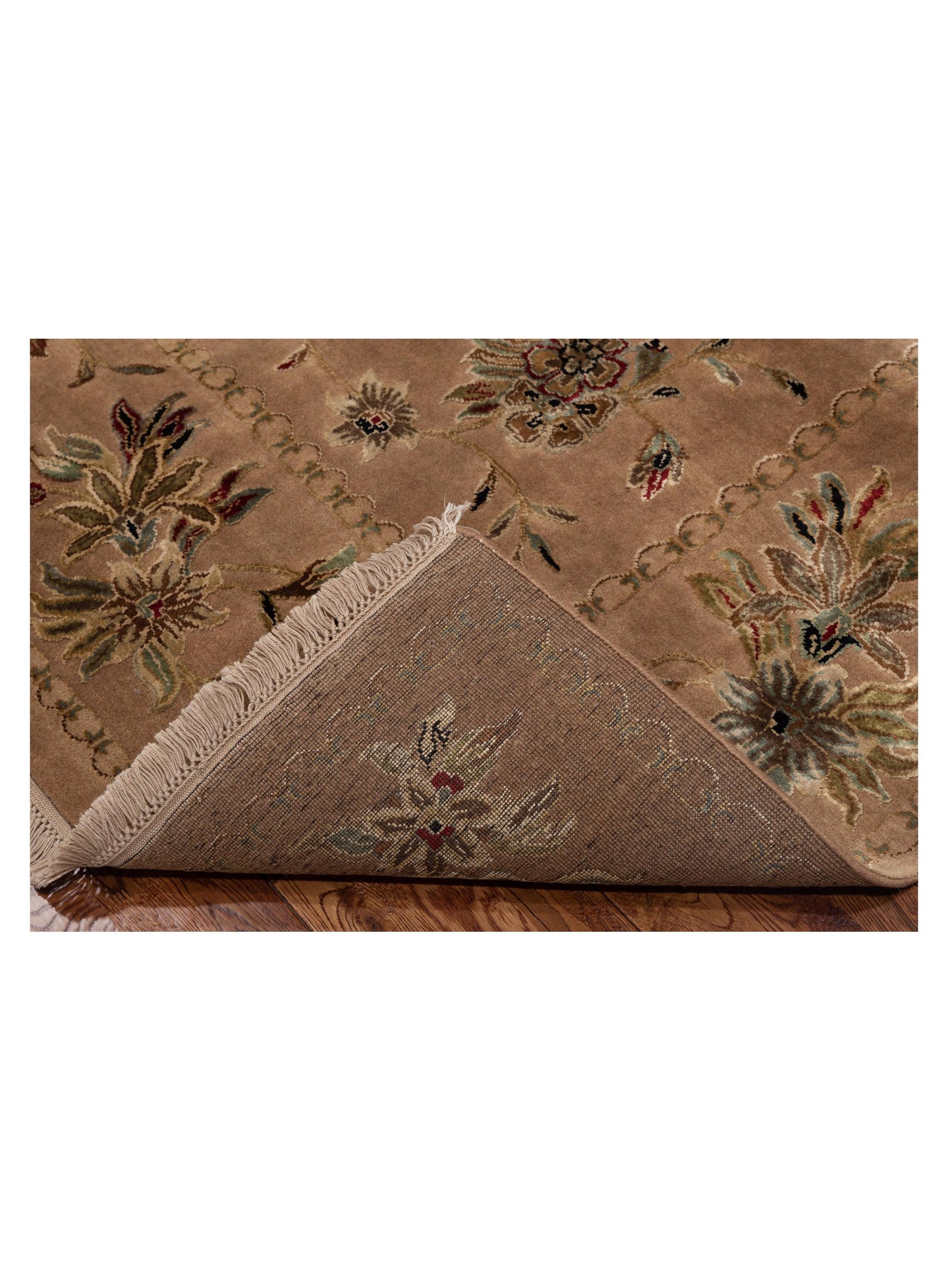 Javira Silk Brown Brown 7.10x10.3 Hand Knotted Rug