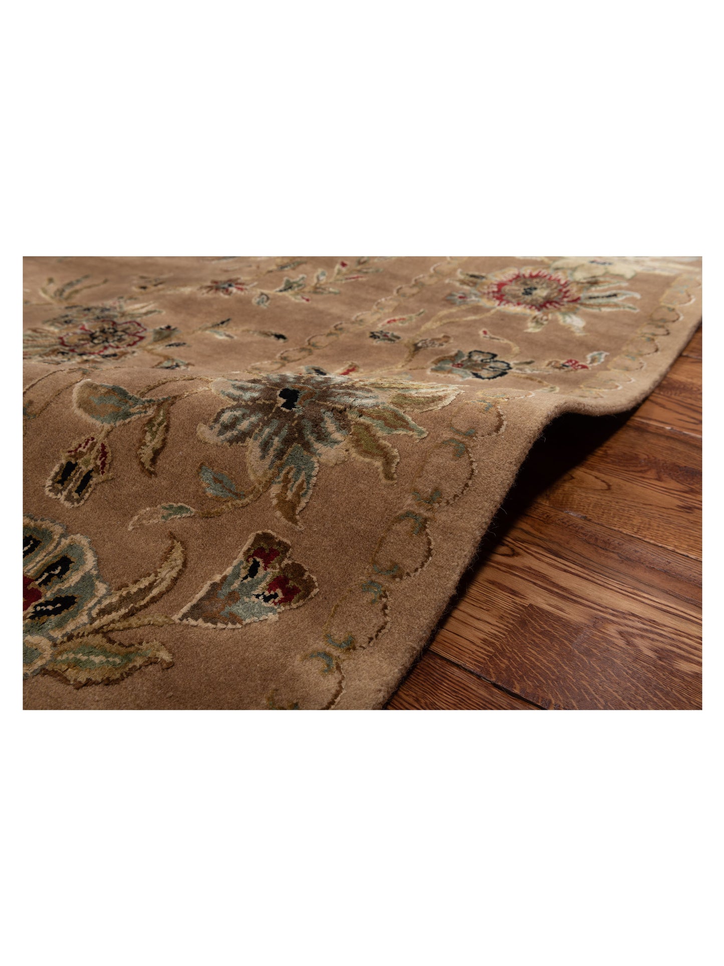 Javira Silk Brown Brown 7.10x10.3 Hand Knotted Rug