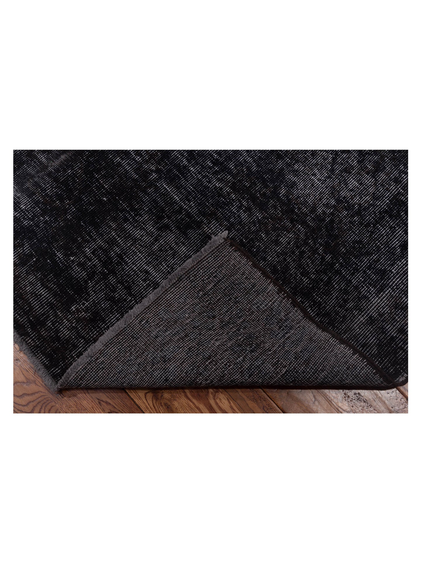 Vintage Charcoal 5.10x9.2 Hand Knotted Rug