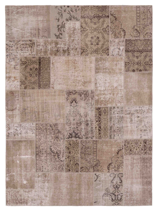 Pasha Turkish Vestige Patchwork  Silver  Contemporary