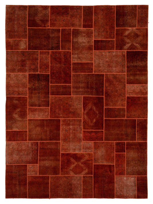 Pasha Turkish Vestige Patchwork  Orange  Contemporary