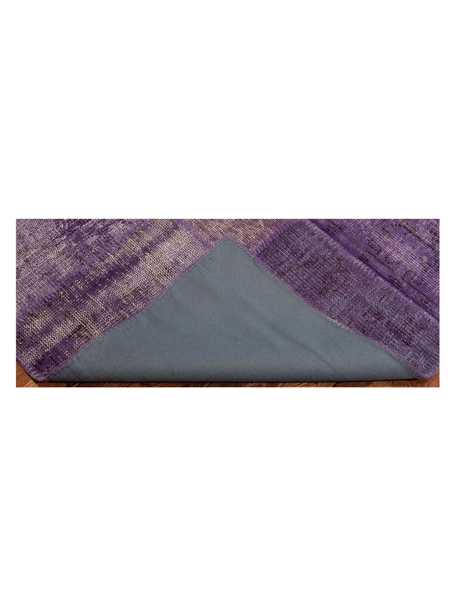 Patchwork Purple 8.3x11.6 Hand Knotted Rug
