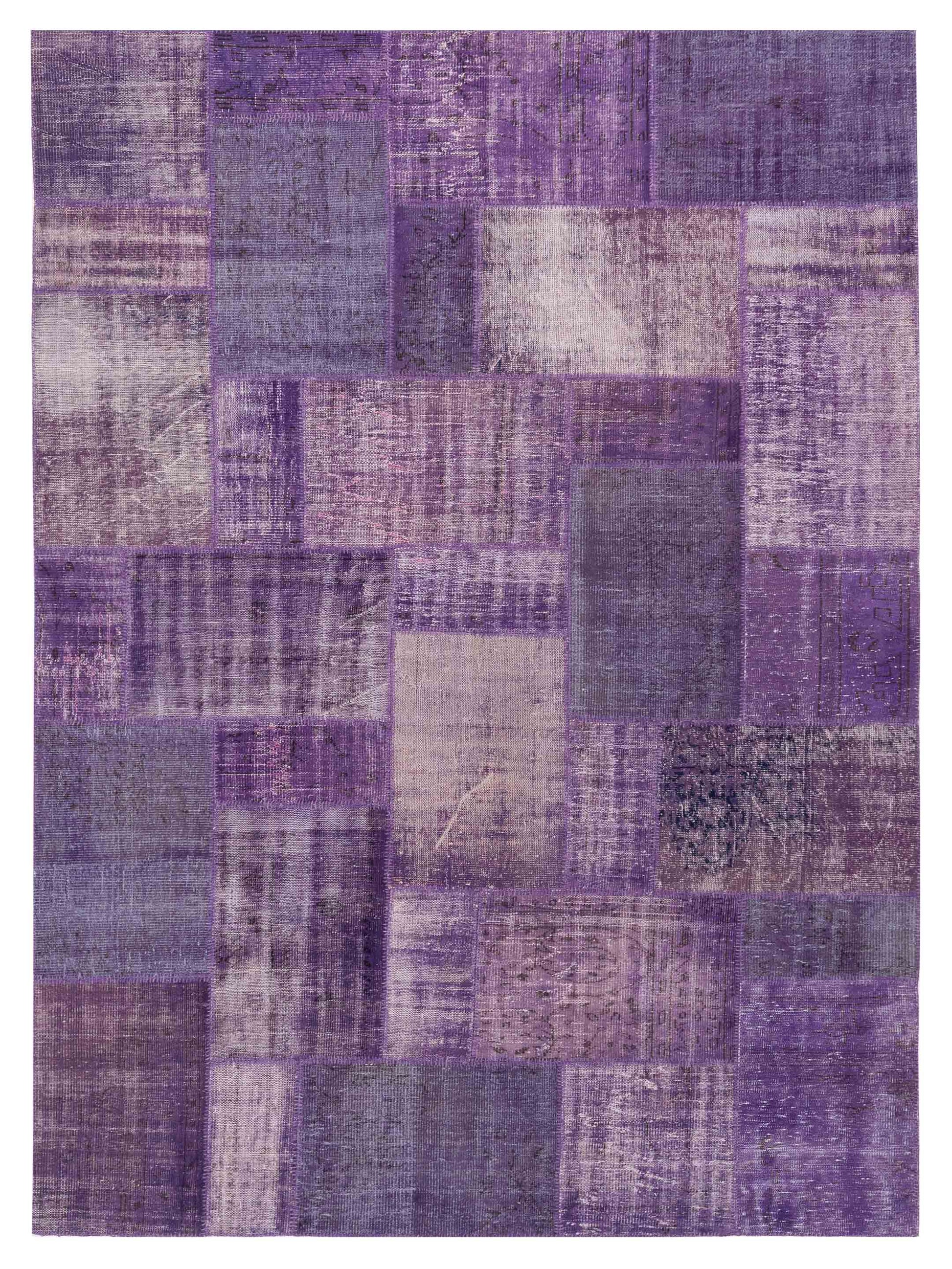 Pasha Turkish Vestige Patchwork  Purple  Contemporary