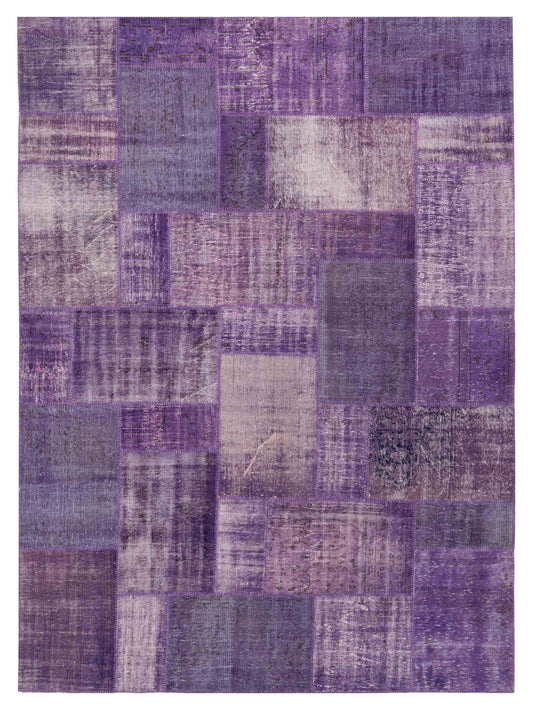 Pasha Turkish Vestige Patchwork  Purple  Contemporary