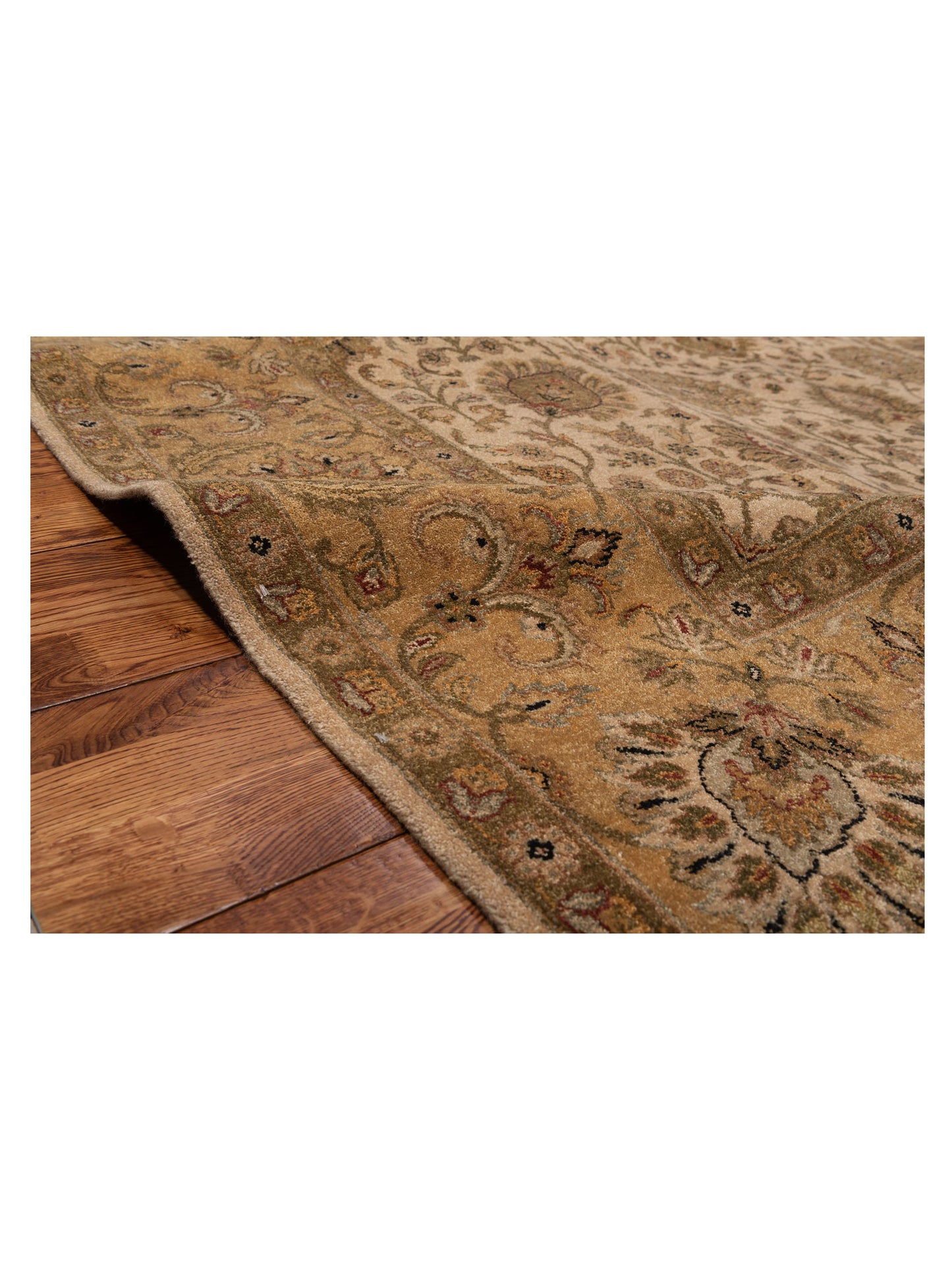 Jallira Ivory Gold 7.5x11.3 Hand Knotted Rug