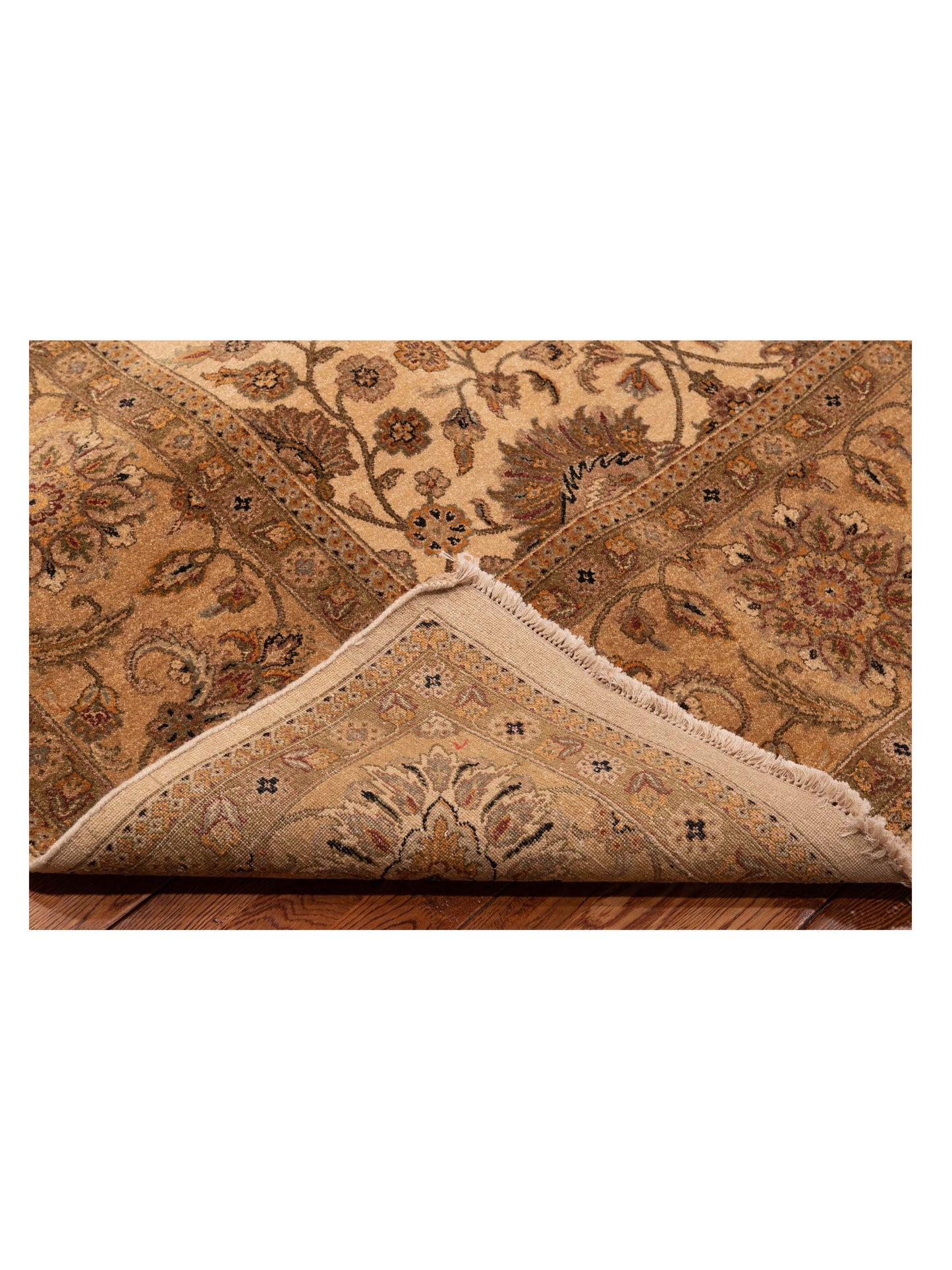 Jallira Ivory Gold 9.1x13.3 Hand Knotted Rug