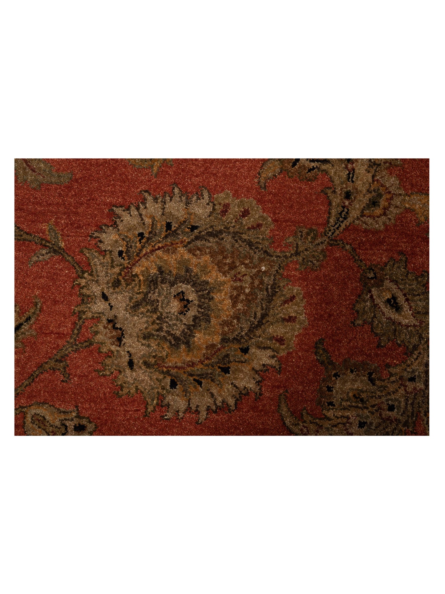 Jallira Orange Ivory 8.2x10.3 Hand Knotted Rug