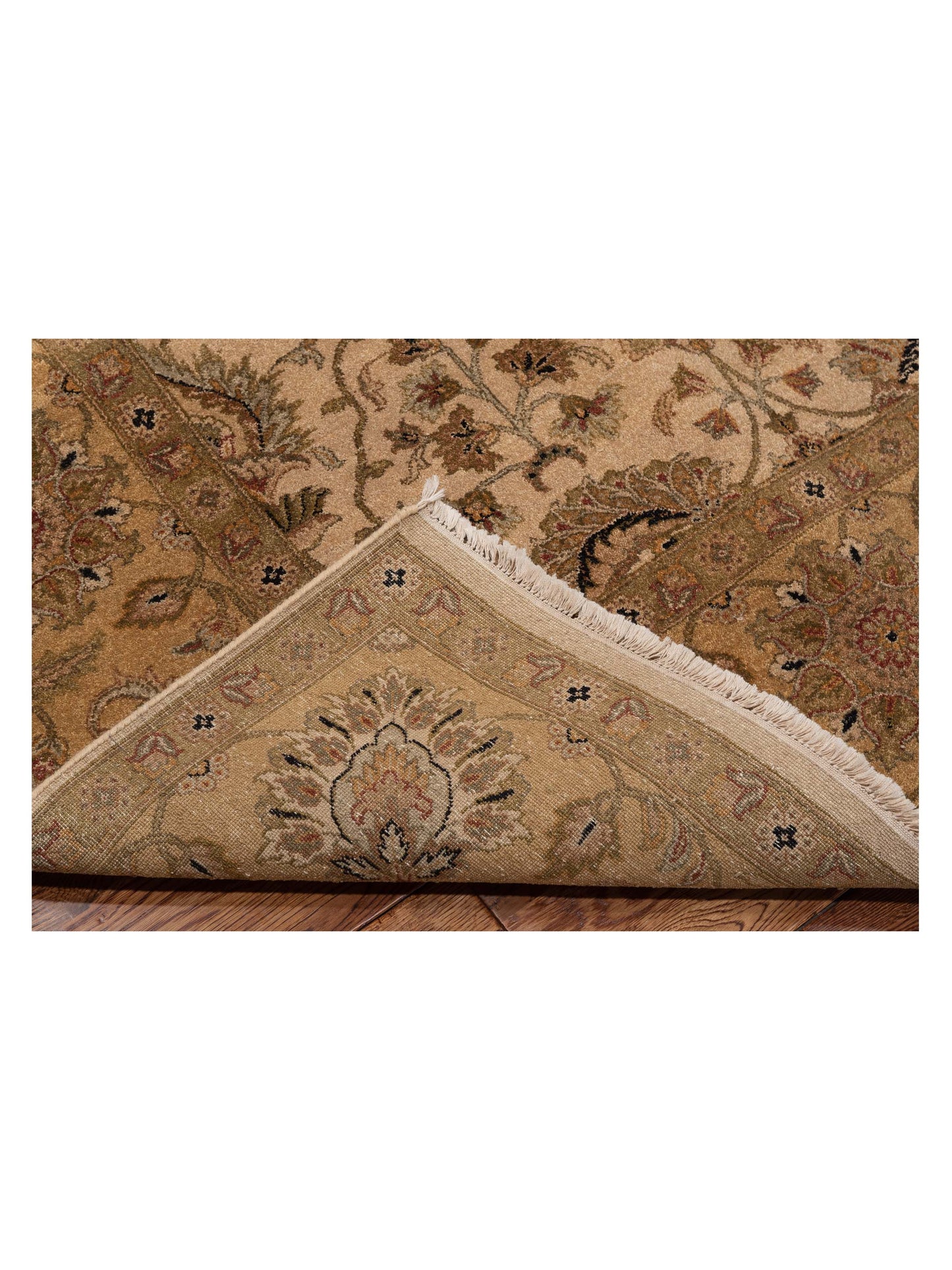 Jallira Ivory Gold 8.2x10.3 Hand Knotted Rug