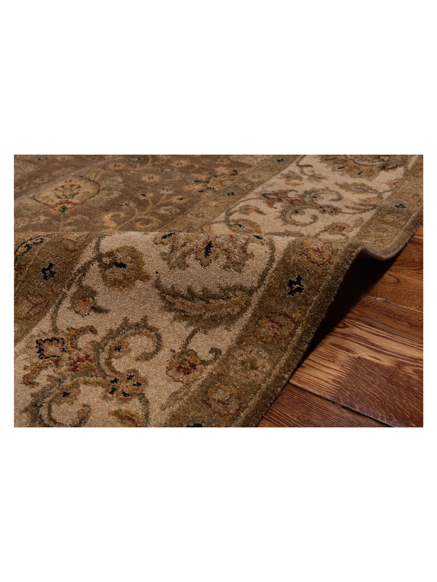 Jallira Brown Ivory 8.3x10.6 Hand Knotted Rug