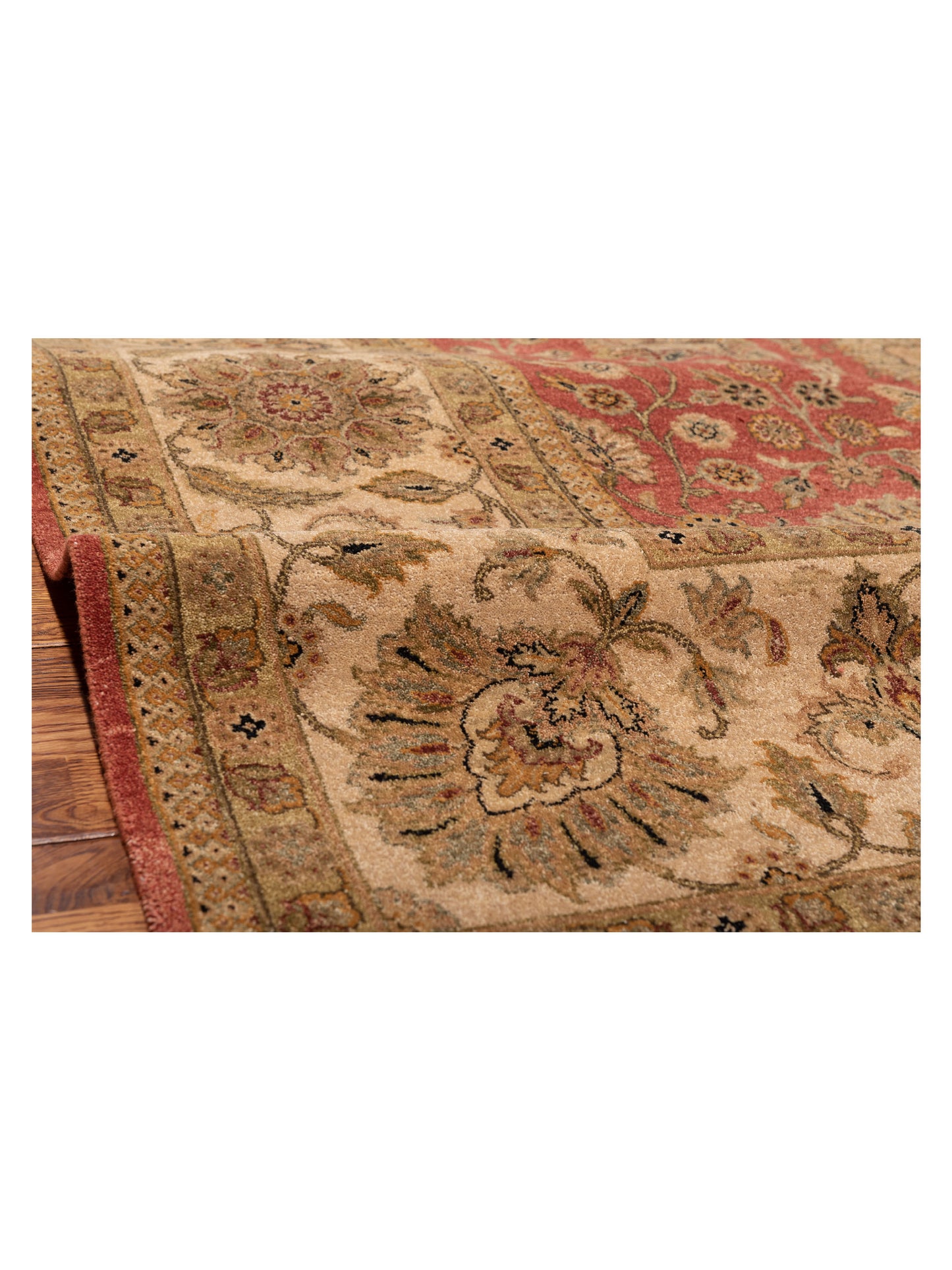 Jallira Rust Ivory 8.11x12.6 Hand Knotted Rug