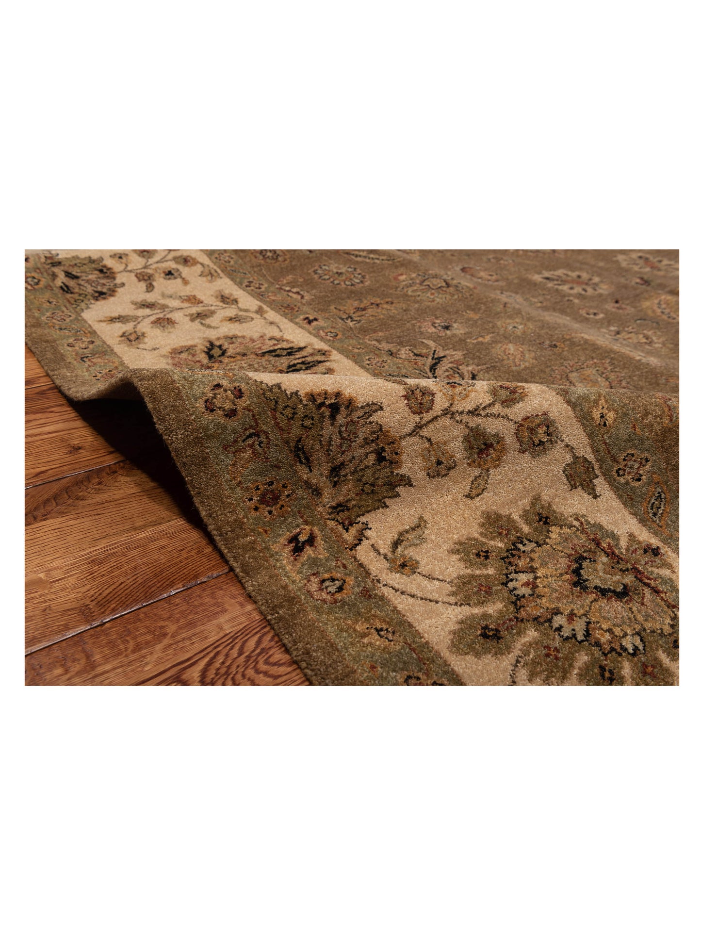 Jallira Tobacco Ivory 7.8x11.1 Hand Knotted Rug