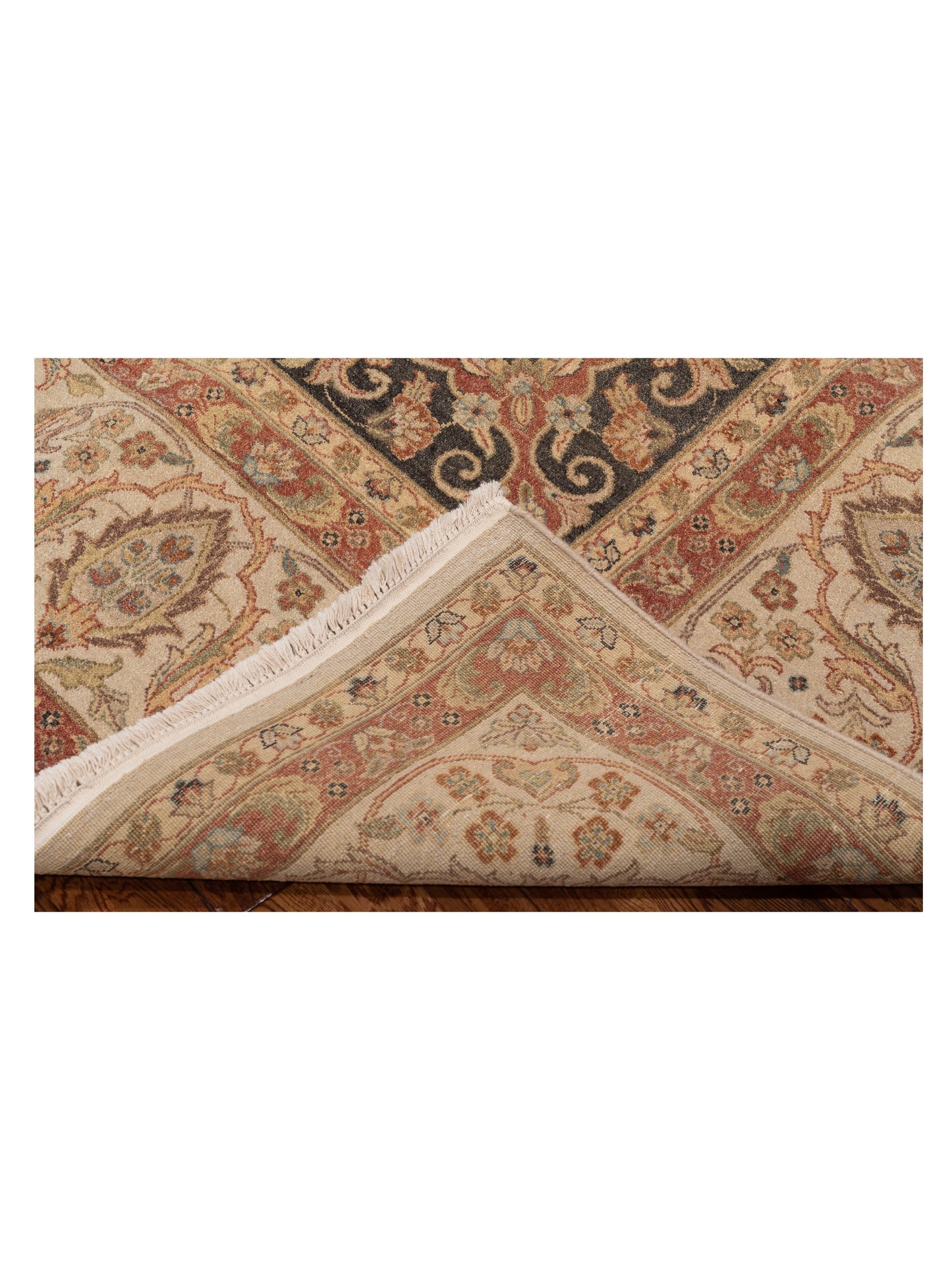 Jallira Charcoal Ivory 9x12.2 Hand Knotted Rug