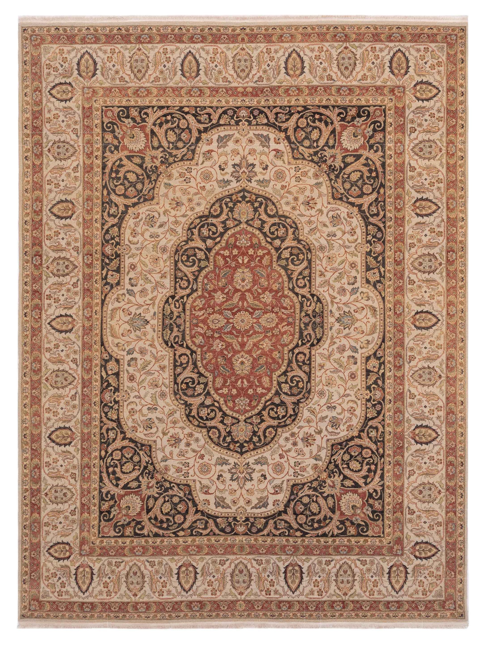 Rajpur Haji Jalili  Charcoal Ivory Traditional