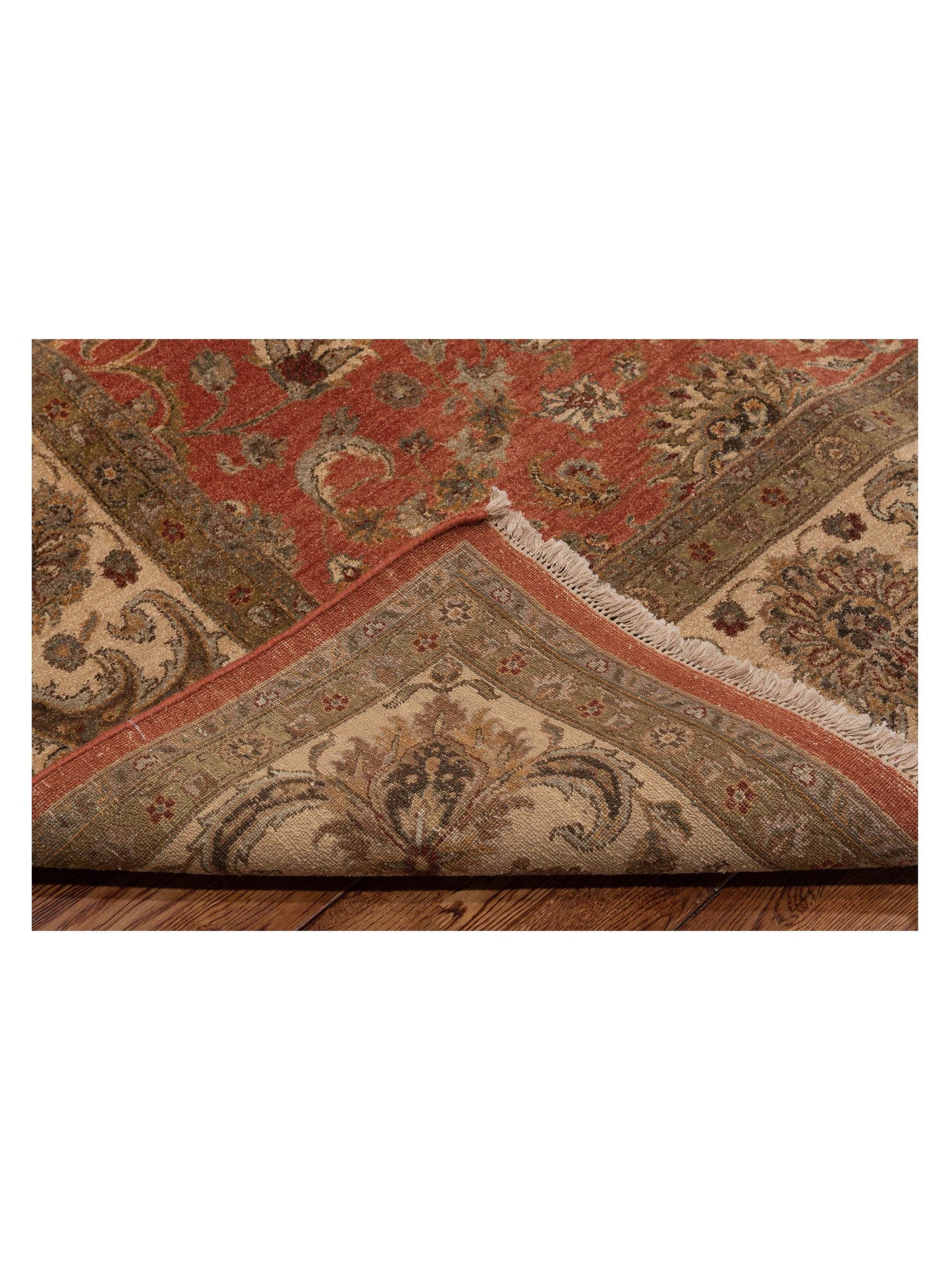 Jallira Rust Ivory 8x11.2 Hand Knotted Rug