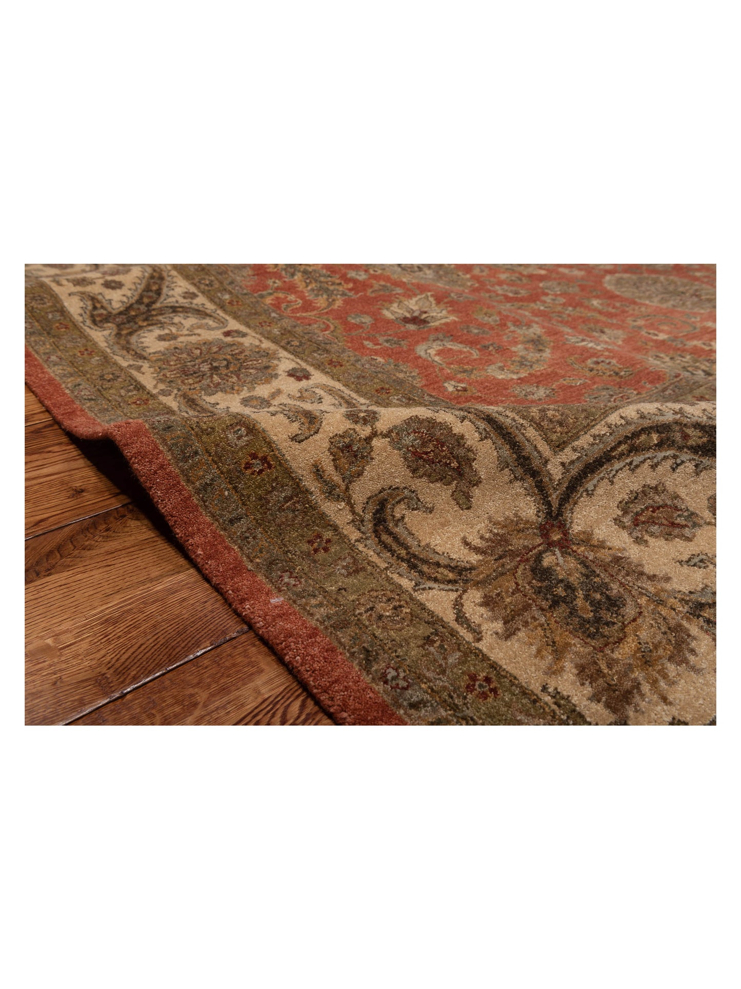 Jallira Rust Ivory 8x11.2 Hand Knotted Rug