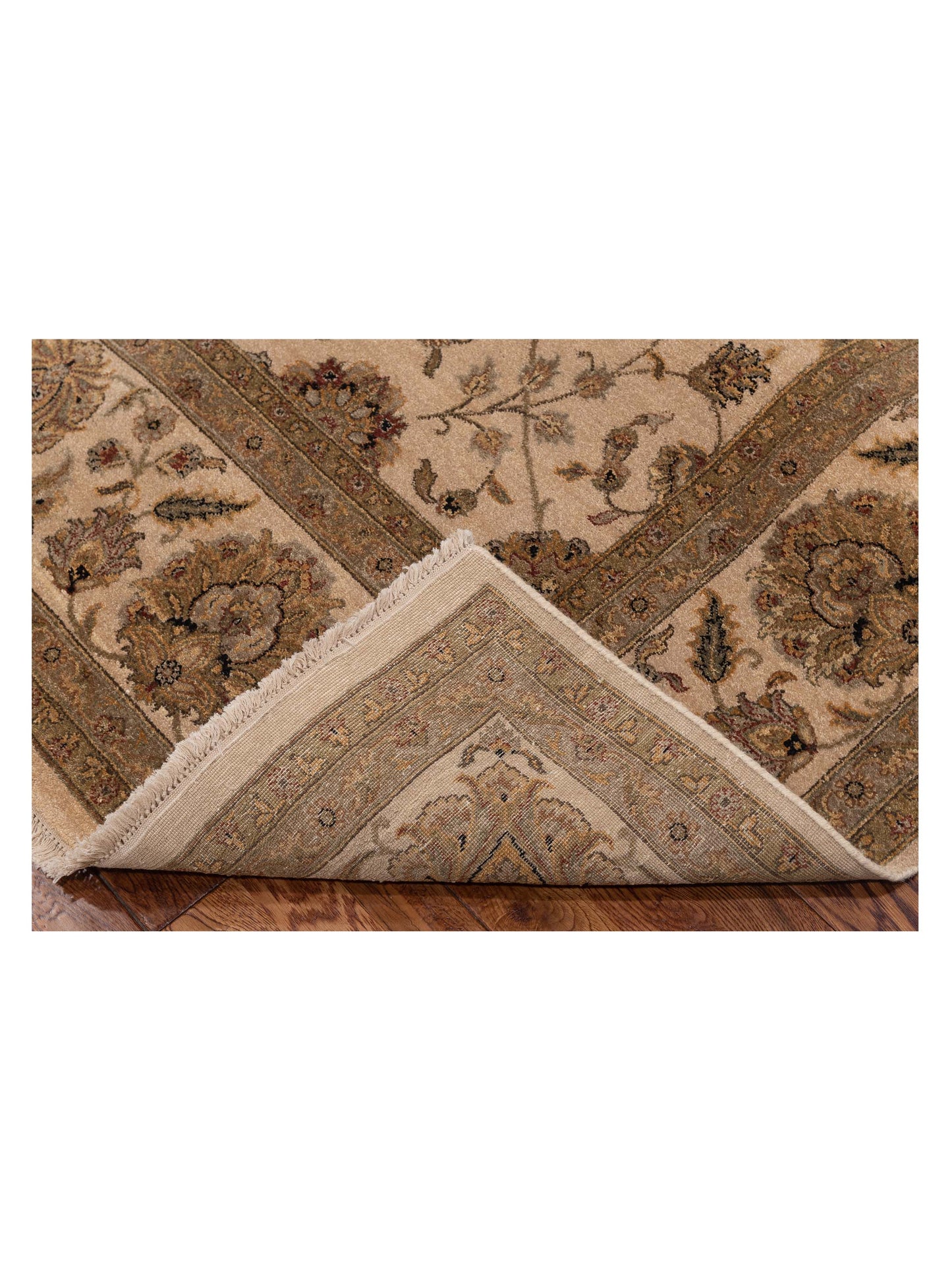 Jallira Beige Beige 6.1x9.6 Hand Knotted Rug