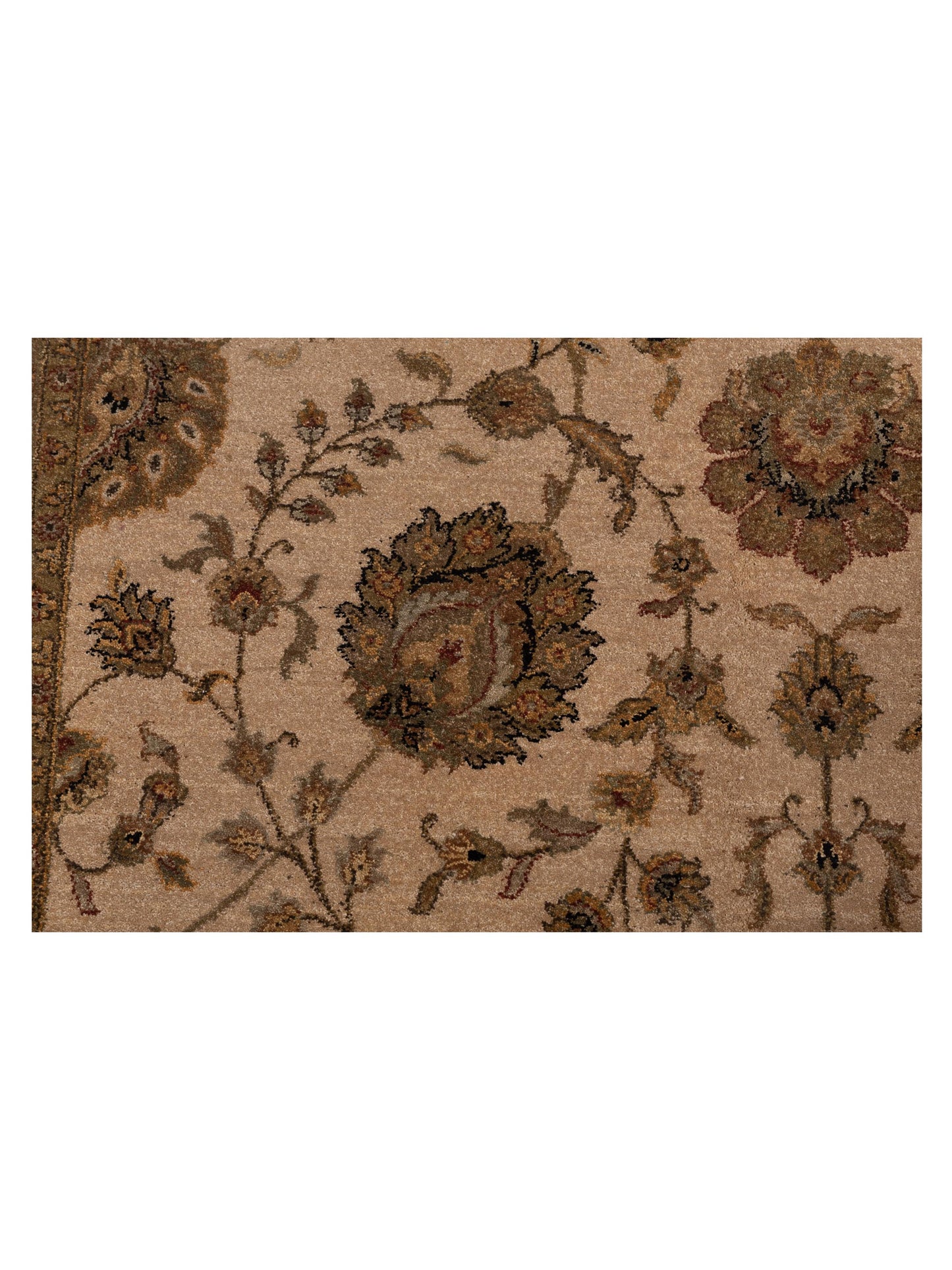 Jallira Beige Beige 6.1x9.6 Hand Knotted Rug